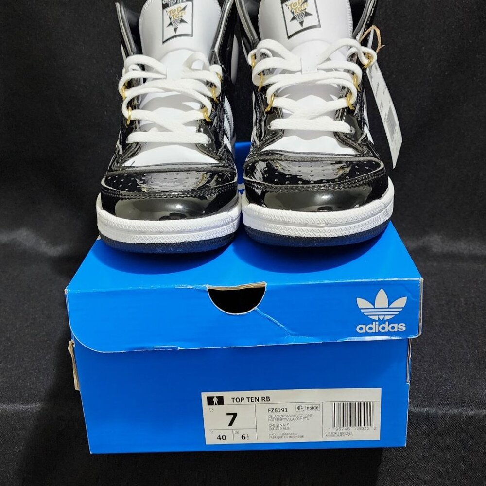 NIB Adidas Originals Top Ten RB Patent Leather Mens Size 7 - Picture 6 of 10